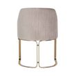 Afbeelding van Richmond Interiors Stoel Hadley Khaki velvet / Brushed gold (Quartz Khaki 903)