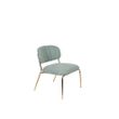 Afbeelding van White Label Living Lounge Chair Jolien Gold/Light Green
