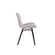 Afbeelding van White Label Living Chair Lester Light Grey