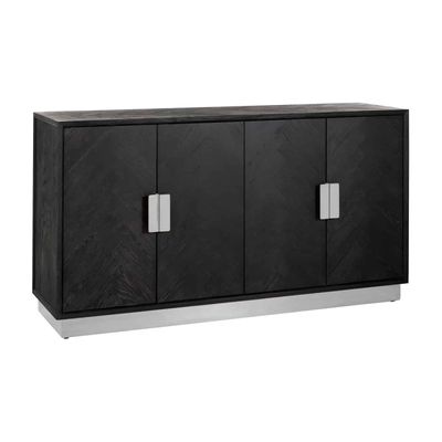 Richmond Interiors Dressoir Blackbone silver 4-deuren (Zilver) Richmond Interiors Dressoir Blackbone silver 4-deuren (Zilver)