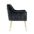 Afbeelding van Richmond Interiors Stoel Harper Black Croco (Croco Velvet Black HD007)