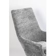 Afbeelding van White Label Living Lounge Chair Bruno Rib Light Grey