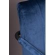 Afbeelding van Dutchbone Stitched Armstoel Velvet Blauw