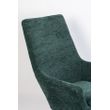 Afbeelding van White Label Living Lounge Chair Bruno Rib Green