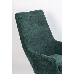 White Label Living Lounge Chair Bruno Rib Green