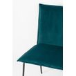 Afbeelding van White Label Living Chair Floke Velvet Petrol