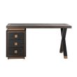Afbeelding van Richmond Interiors Bureau Hunter 3-laden 150x60 (Goud)