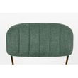 Afbeelding van White Label Living Chair Jolien Gold/Dark Green