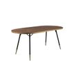 Afbeelding van White Label Living Table Denise Oval Table