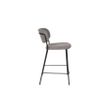 Afbeelding van White Label Living Counter Stool Jolien Black/Grey
