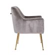 Afbeelding van Richmond Interiors Stoel Harper Stone Feather (Feather Velvet Stone HD001)