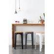 Afbeelding van White Label Living Barstool Up-High White