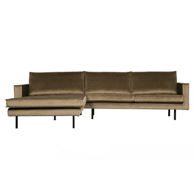 BePureHome Rodeo Chaise Longue Links Taupe BePureHome Rodeo Chaise Longue Links Taupe