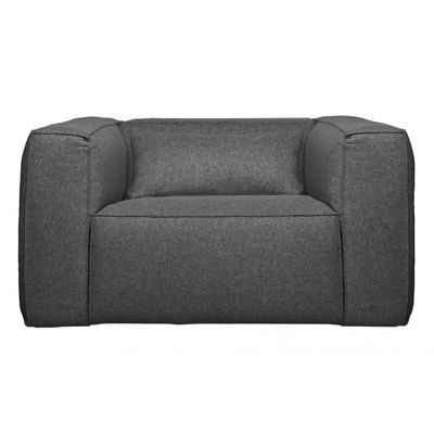Woood Bean Fauteuil Incl. Kussen Middengrijs Gemeleerd Woood Bean Fauteuil Incl. Kussen Middengrijs Gemeleerd