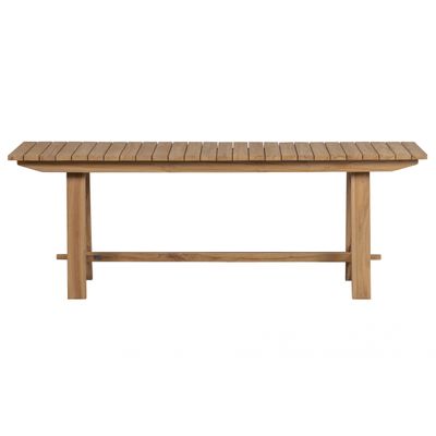 Woood Morten Tuintafel Teak Naturel 220x75cm Woood Morten Tuintafel Teak Naturel 220x75cm