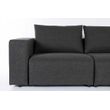 Afbeelding van Zuiver Outdoor Sofa Element Breeze Links Antraciet
