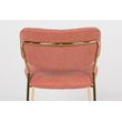 Afbeelding van White Label Living Chair Jolien Gold/Pink
