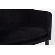 Afbeelding van White Label Living Armchair Catelyn Black