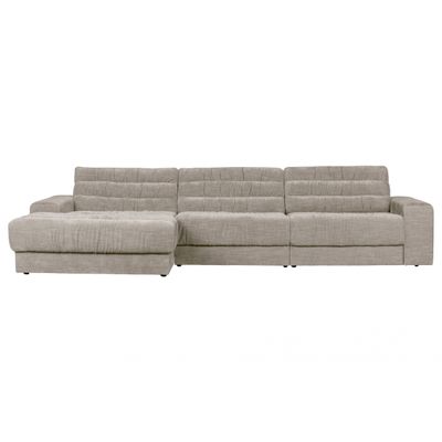 BePureHome Date Chaise Longue Links Vintage Fluweel Nougat BePureHome Date Chaise Longue Links Vintage Fluweel Nougat
