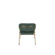 Afbeelding van White Label Living Lounge Chair Jolien Gold/Dark Green