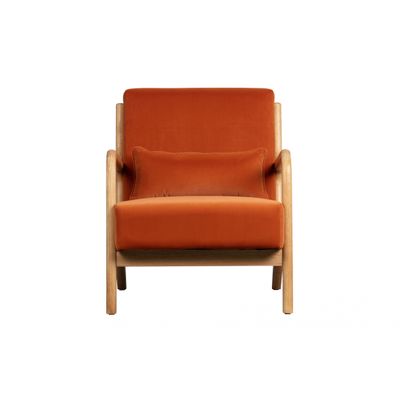Woood Mark Fauteuil Fluweel Melon Woood Mark Fauteuil Fluweel Melon