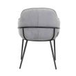 Afbeelding van Richmond Interiors Stoel Nomi Steel Velvet (Quartz Steel 806)