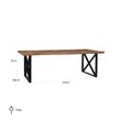 Afbeelding van Richmond Interiors Eettafel Industrial Kensington 240x100