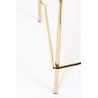 Afbeelding van White Label Living Counter Stool Jolien Gold/Pink