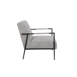 White Label Living Lounge Chair Wakasan Light Grey