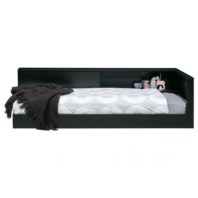 Woood Connect Hoekbed Zwart Woood Connect Hoekbed Zwart
