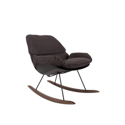 White Label Living Lounge Chair Rocky Dark White Label Living Lounge Chair Rocky Dark