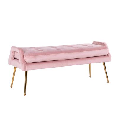 Richmond Interiors Bank Rebel Pink Velvet / gold (Quartz Pink 700) Richmond Interiors Bank Rebel Pink Velvet / gold (Quartz Pink 700)