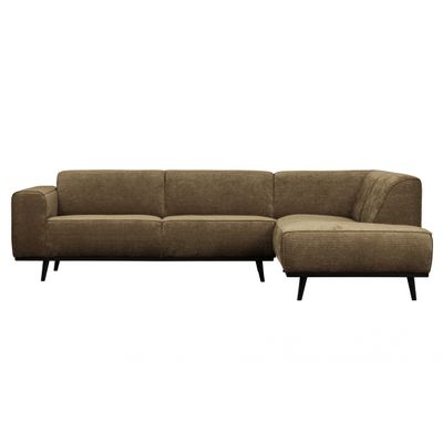 BePureHome Statement Hoekbank Rechts Platte Brede Rib Golden Brown BePureHome Statement Hoekbank Rechts Platte Brede Rib Golden Brown