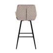 Afbeelding van Richmond Interiors Barstoel Linsey draaibaar Khaki Velvet (Quartz Khaki 903)