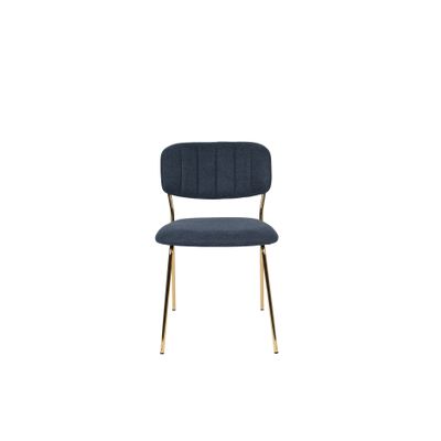 White Label Living Chair Jolien Gold/Dark Blue White Label Living Chair Jolien Gold/Dark Blue