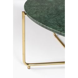 White Label Living Coffee Table Timpa Marble Green