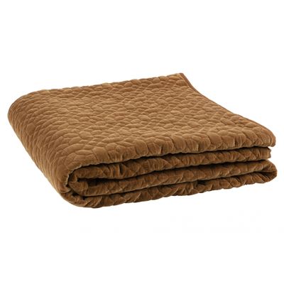 BePureHome Geometric Sprei Washed Velvet Honing Geel BePureHome Geometric Sprei Washed Velvet Honing Geel