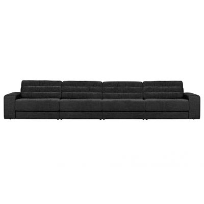 BePureHome Date 4-zits Bank Vintage Fluweel Antraciet BePureHome Date 4-zits Bank Vintage Fluweel Antraciet