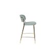 Afbeelding van White Label Living Counter Stool Jolien Gold/Light Green