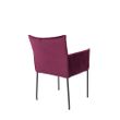Afbeelding van White Label Living Armchair Dion Velvet Wine
