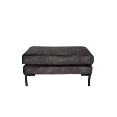 Dutchbone Houda Hocker Antraciet Dutchbone Houda Hocker Antraciet