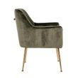 Afbeelding van Richmond Interiors Stoel Harper Green Feather (Feather Velvet Green HD002)