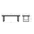 Afbeelding van Woood Exclusive Trian Eettafel U-Poten