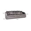 Afbeelding van Richmond Interiors Bank Darwin 3-zits met 6 kussens Stone Velvet (Quartz Stone 101)