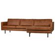 Afbeelding van BePureHome Rodeo Chaise Longue Rechts Cognac