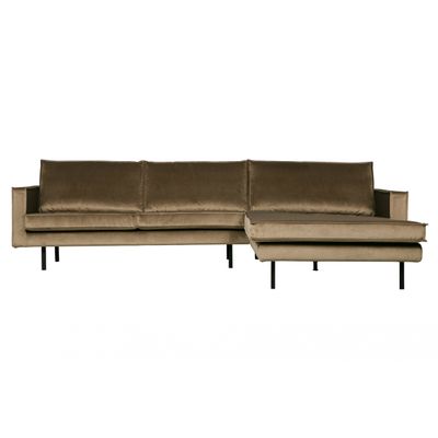 BePureHome Rodeo Chaise Longue Rechts Taupe BePureHome Rodeo Chaise Longue Rechts Taupe