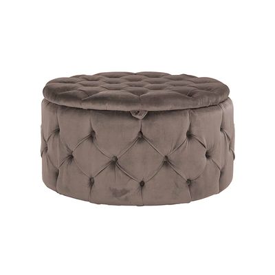 Richmond Interiors Pouffe Lulu Ø80cm Stone Velvet (Quartz Stone 101) Richmond Interiors Pouffe Lulu Ø80cm Stone Velvet (Quartz Stone 101)