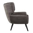 Afbeelding van Richmond Interiors Fauteuil Emily Stone velvet (Quartz Stone 101)