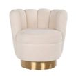 Afbeelding van Richmond Interiors Fauteuil Mayfair Faux sheep / Brushed gold ()
