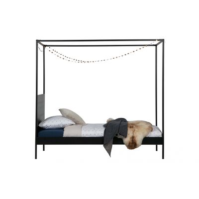 Woood Dani Hemelbed Metaal Zwart 90x200 Cm Woood Dani Hemelbed Metaal Zwart 90x200 Cm